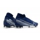 Nike Tacos de Futbol Mercurial Superfly 7 Elite FG Azul Blanco