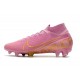 Nike Tacos de Futbol Mercurial Superfly 7 Elite FG Rosa Blanco