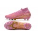 Nike Tacos de Futbol Mercurial Superfly 7 Elite FG Rosa Blanco