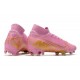 Nike Tacos de Futbol Mercurial Superfly 7 Elite FG Rosa Blanco