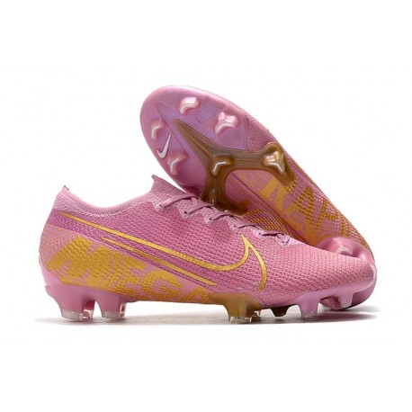 Nike Mercurial Vapor 13 Elite FG ACC Hombre Rosa Oro