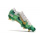 Nike Mercurial Vapor 13 Elite SG-Pro Anti-Clog Mbappe Gris Dorado Verde