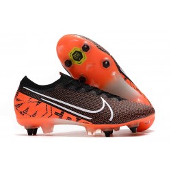 Nike Mercurial Vapor 13 Elite SG-Pro Anti-Clog Negro Blanco Hyper Crimson