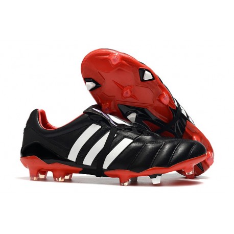 Adidas Predator Mania FG Botas y Zapatillas de Fútbol -Negro Blanco Rojo