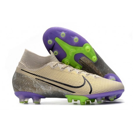 Nike Mercurial Superfly VII Elite AG Amarillo Desierto Negro Morado