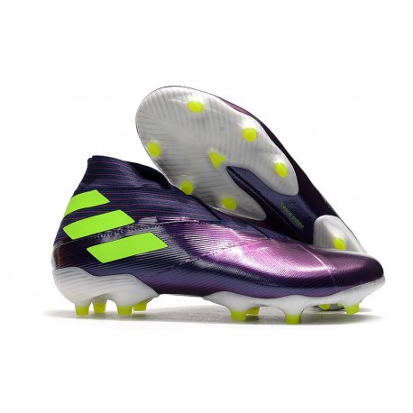 adidas Nemeziz 19+ FG Botas y Zapatillas de Fútbol Violeta Verde