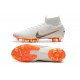 Zapatos de Fútbol Nike Mercurial Superfly 6 Elite AG Blanco Naranja