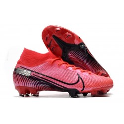 Nike Tacos de Futbol Mercurial Superfly 7 Elite FG Láser Crimson Negro