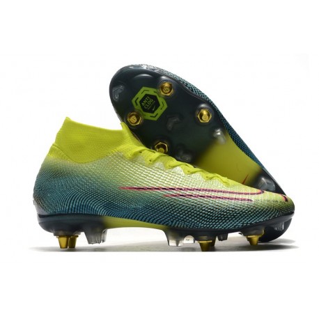 Nike Mercurial Superfly VII Elite SG-Pro Lemon Venom Negro Verde