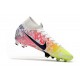 Neymar Nike Mercurial Superfly VII Elite FG Blanco Negro Azul Racer Volt