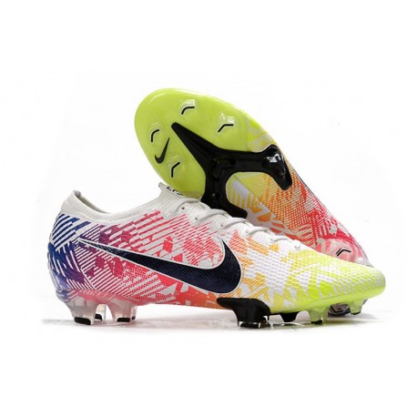 Nike Mercurial Vapor 13 Elite FG ACC Neymar Blanco Negro Azul Racer Volt