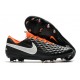 Tacón de Fútbol Nike Tiempo Legend VIII Elite FG Negro Blanco Naranja