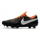 Tacón de Fútbol Nike Tiempo Legend VIII Elite FG Negro Blanco Naranja