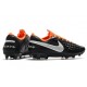 Tacón de Fútbol Nike Tiempo Legend VIII Elite FG Negro Blanco Naranja