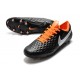 Tacón de Fútbol Nike Tiempo Legend VIII Elite FG Negro Blanco Naranja