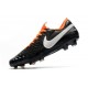 Tacón de Fútbol Nike Tiempo Legend VIII Elite FG Negro Blanco Naranja