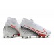 Nike Zapatillas de Futbol Mercurial Superfly VII Elite AG Blanco Rojo