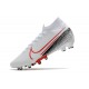 Nike Zapatillas de Futbol Mercurial Superfly VII Elite AG Blanco Rojo