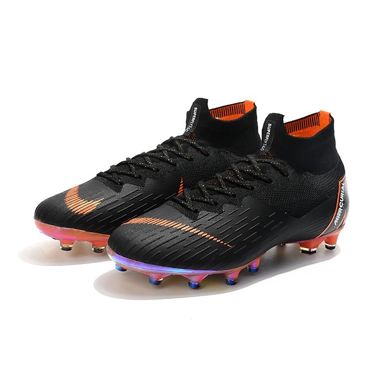 Zapatos de Fútbol Nike Mercurial Superfly 6 Elite AG Negro Naranja