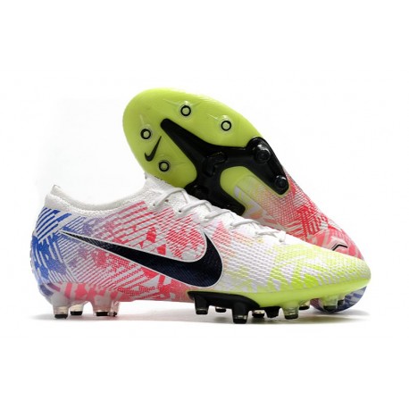 Nike Mercurial Vapor 13 Elite AG-PRO Neymar Blanco Negro Azul Volt