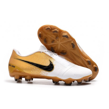 Botas Nueva Nike Phantom Venom Elite FG -Blanco Oro Negro