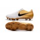 Botas Nueva Nike Phantom Venom Elite FG -Blanco Oro Negro