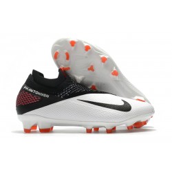 Nike Phantom VSN 2 Elite Dynamic Fit FG Blanco Negro Laser Crimson