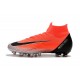 Zapatos de Fútbol Nike Mercurial Superfly 6 Elite AG Rojo Plata Negro