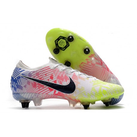 Nike Mercurial Vapor XIII Elite SG-Pro Neymar Blanco Negro Azul Volt