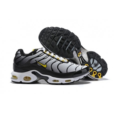 Zapatillas Nike Air Max Plus QS Hombre - Blanco Negro Amarillo