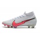 Botas de Fútbol Nike Mercurial Superfly VII Elite FG Blanco Rojo Azul