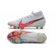 Botas de Fútbol Nike Mercurial Superfly VII Elite FG Blanco Rojo Azul