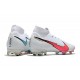 Botas de Fútbol Nike Mercurial Superfly VII Elite FG Blanco Rojo Azul