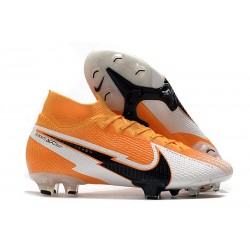 Botas de Fútbol Nike Mercurial Superfly VII Elite FG Láser Naranja Negro Blanco