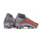 Botas de Fútbol Nike Mercurial Superfly VII Elite FG Gris Negro Carmesí