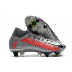 Nike Mercurial Superfly 7 Elite SG-PRO Anti-Clog Neighbourhood - Gris Plata