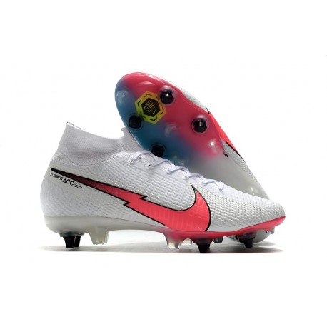 Nike Mercurial Superfly 7 Elite SG-PRO Anti-Clog Blanco Rojo Azul