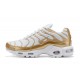 Zapatillas Nike Air Max Plus QS Hombre - Blanco Oro