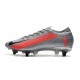 Nike Mercurial Vapor XIII Elite SG-Pro AC Gris Negro Rojo