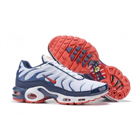 Zapatillas Nike Air Max Plus QS Hombre - Blanco Azul Rojo