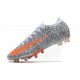 Botas Nike Mercurial Vapor 13 Elite AG-PRO CR7 Blanco Total Naranja Negro