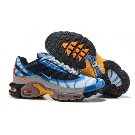 Zapatillas Nike Air Max Plus QS Hombre - Blanco Azul Naranja