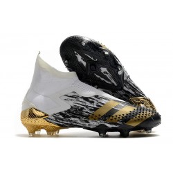 adidas Predator Mutator 20+ FG - Blanco Dorado metalizado Negro