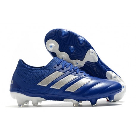 adidas Botas de fútbol Copa 20.1 FG Azul Royal Plateado metalizado