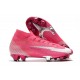 Nike Mercurial Superfly 7 Elite FG ACC x Mbappé Explosión Rosa Blanco