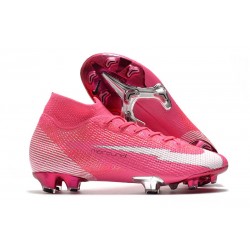 Nike Mercurial Superfly 7 Elite FG ACC x Mbappé Explosión Rosa Blanco