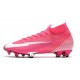 Nike Mercurial Superfly 7 Elite FG ACC x Mbappé Explosión Rosa Blanco