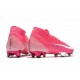 Nike Mercurial Superfly 7 Elite FG ACC x Mbappé Explosión Rosa Blanco