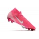 Nike Mercurial Superfly 7 Elite FG ACC x Mbappé Explosión Rosa Blanco