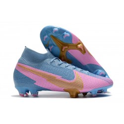 Nike Mercurial Superfly 7 Elite FG ACC Azul Rosa Oro